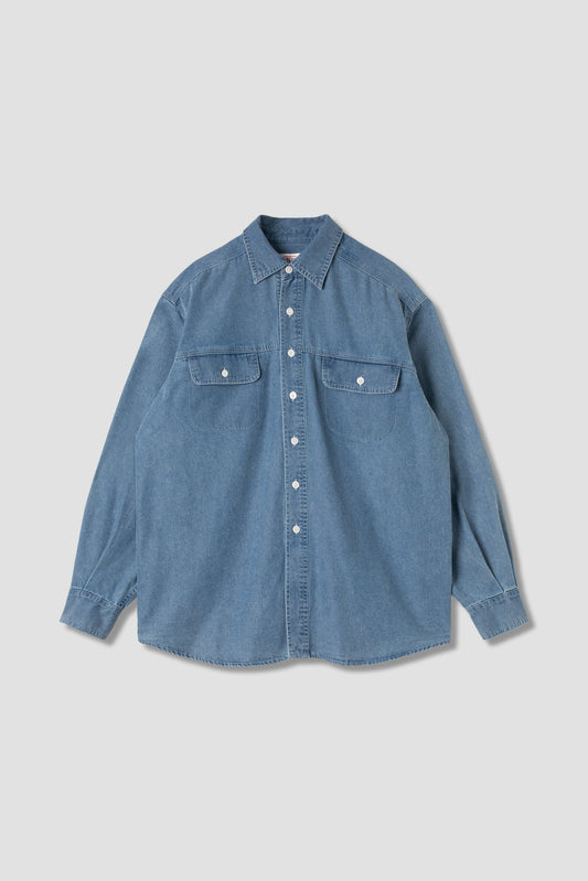 Chambray Shirt (Mid Wash 6Oz Denim)