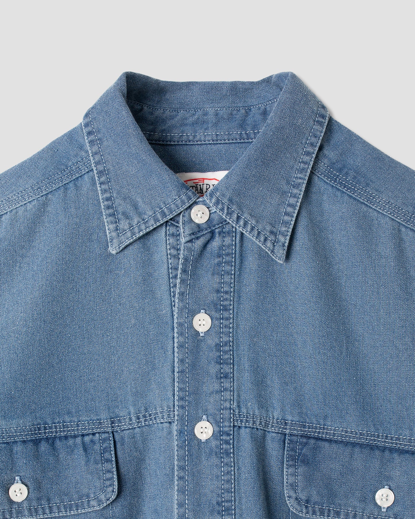 Chambray Shirt (Mid Wash 6oz Denim)