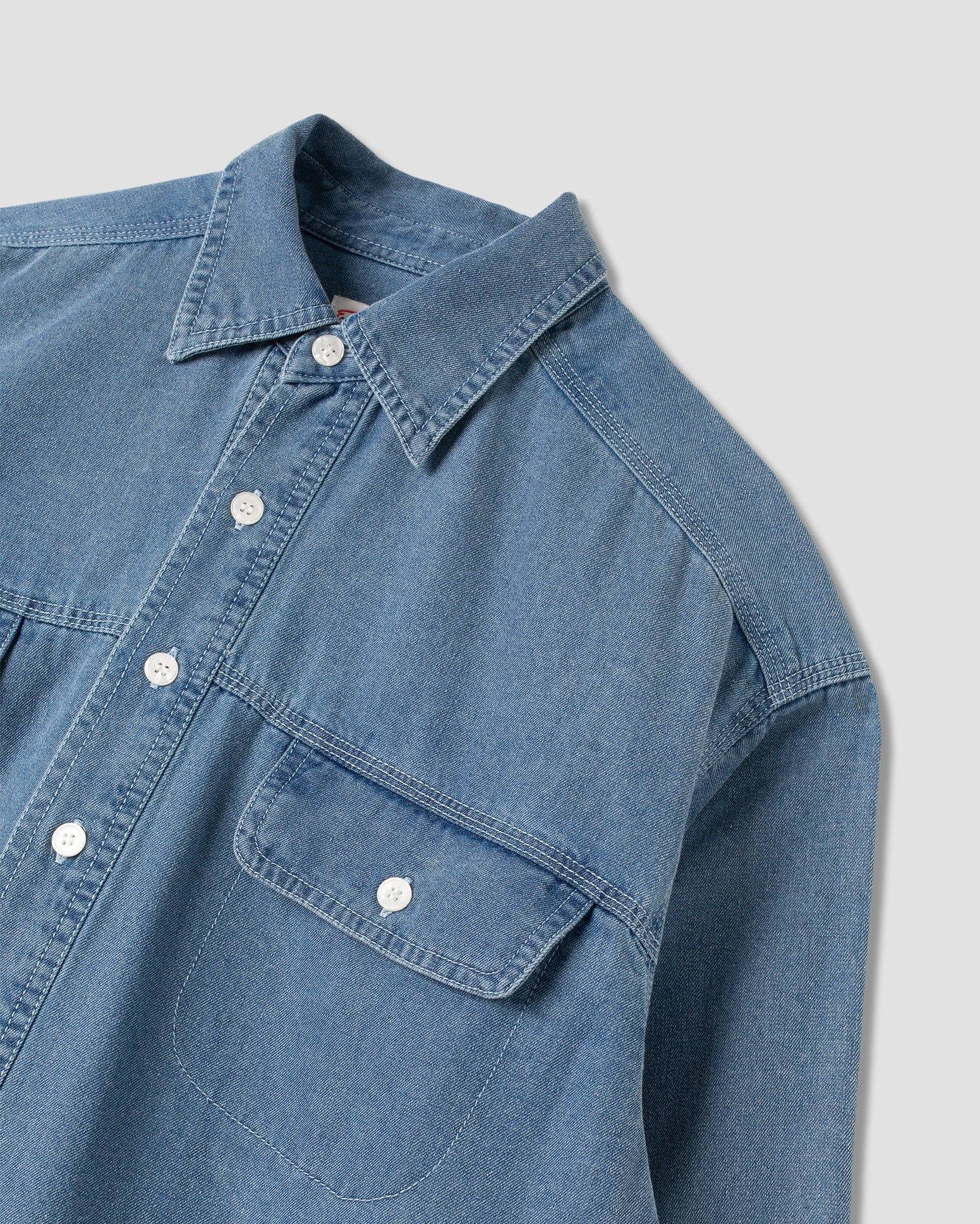 Chambray Shirt (Mid Wash 6oz Denim)