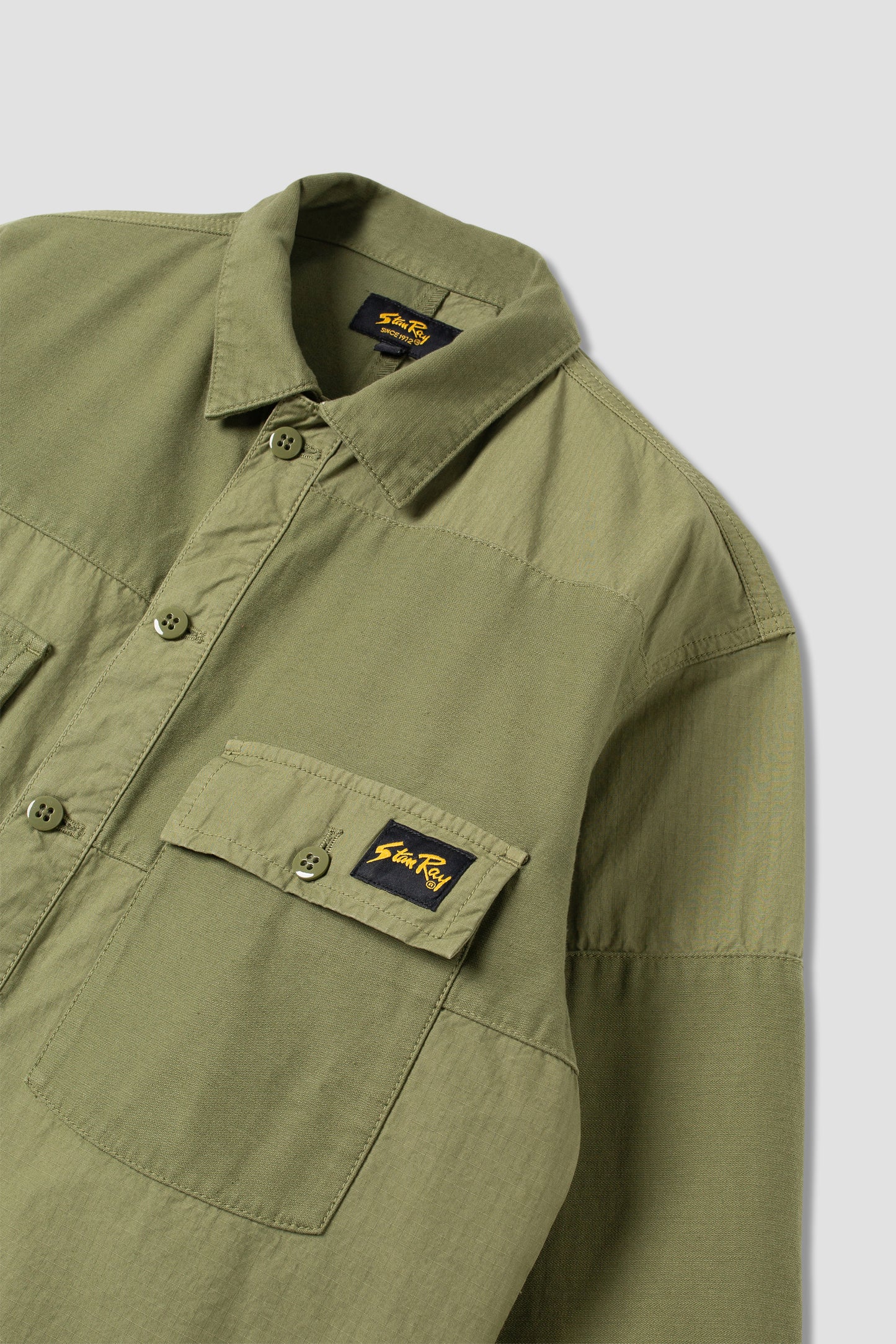 CPO Shirt (Olive Sateen/Ripstop Mix)