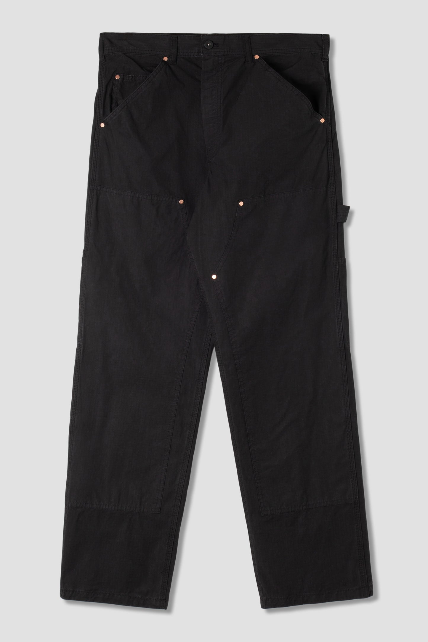 Double Knee Pant (Black Ripstop)