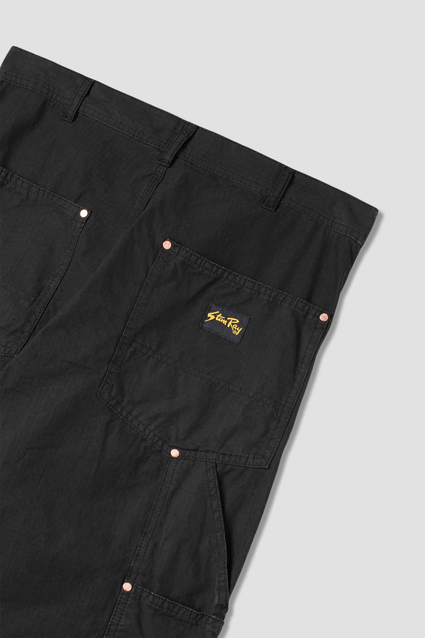 Double Knee Pant (Black Ripstop)