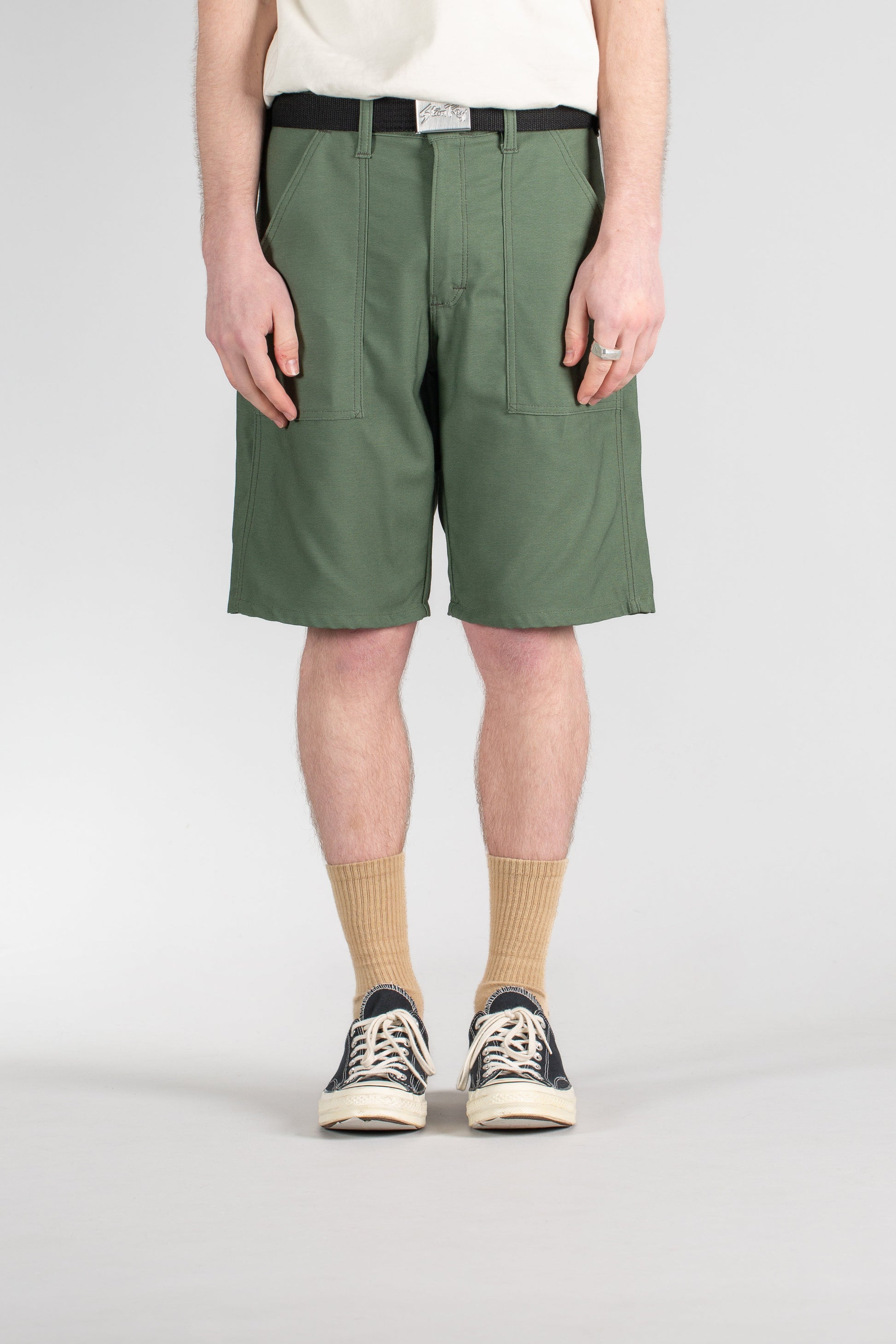 Fatigue Short (Olive Sateen 8.5oz) - Stan Ray