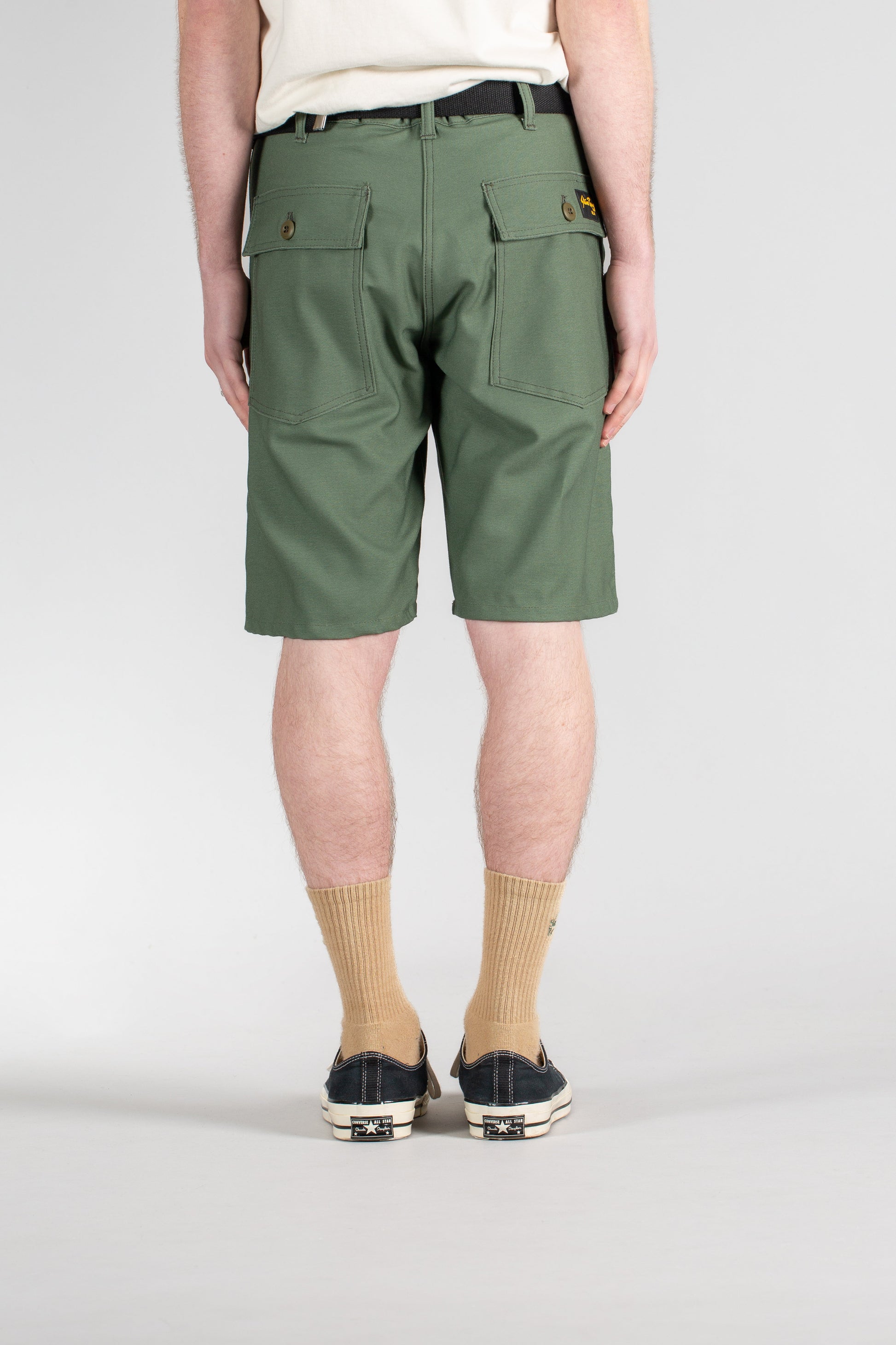 Fatigue Short (Olive Sateen 8.5oz) - Stan Ray