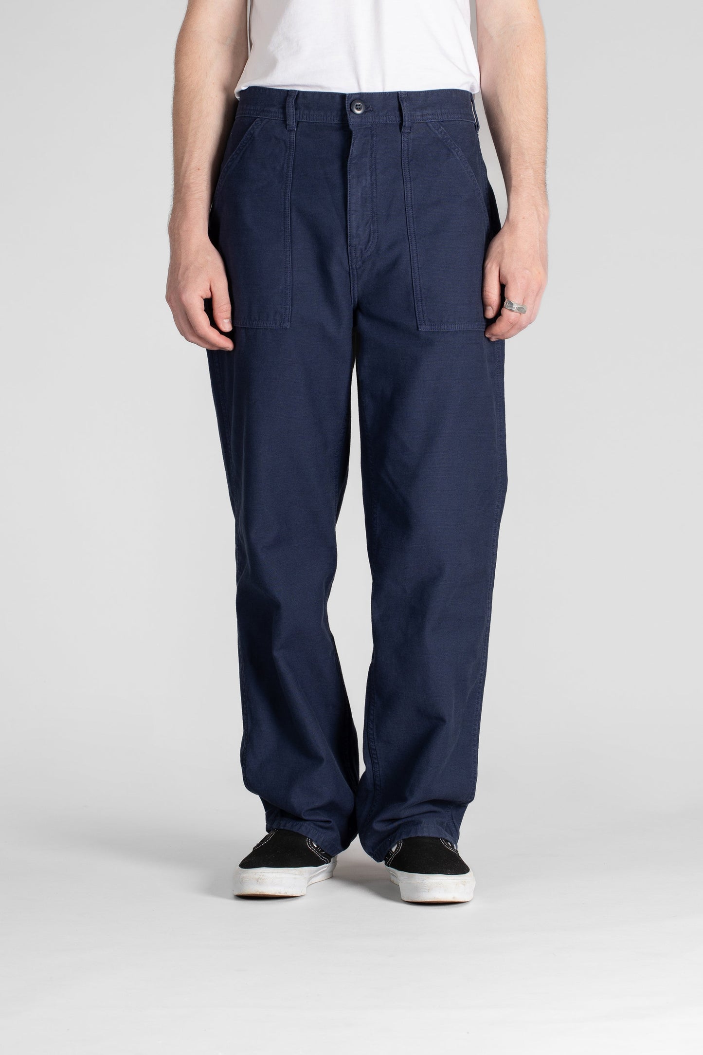 Fat Pant (Navy Sateen)