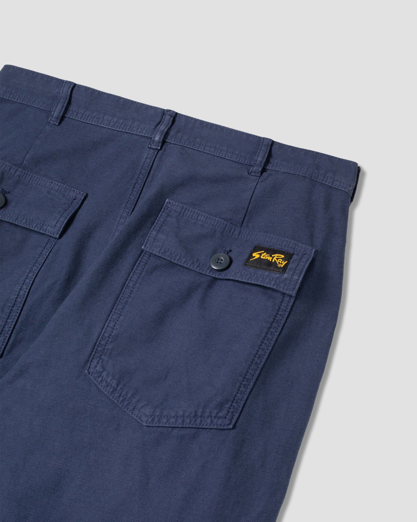 Fat Pant (Navy Sateen)