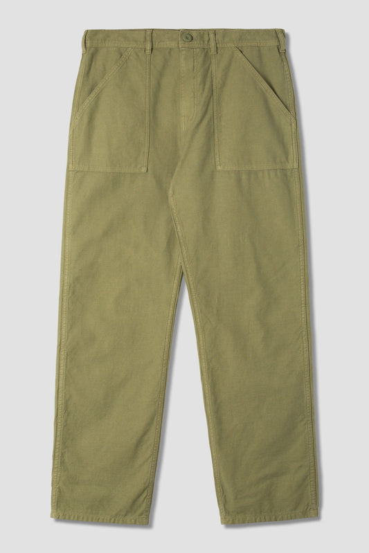 Fat Pant (Olive Sateen)