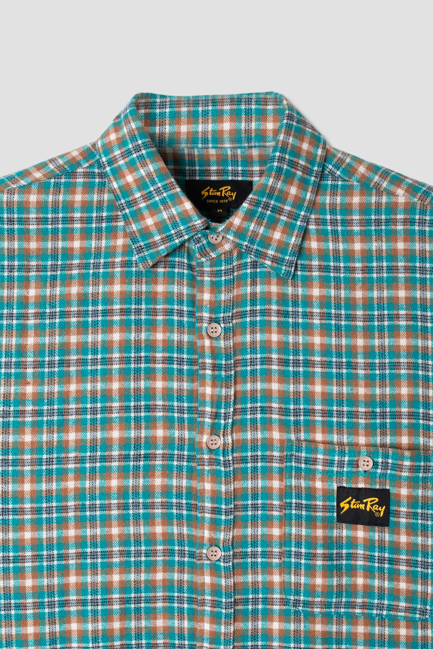 Flannel Shirt (Aqua Plaid)