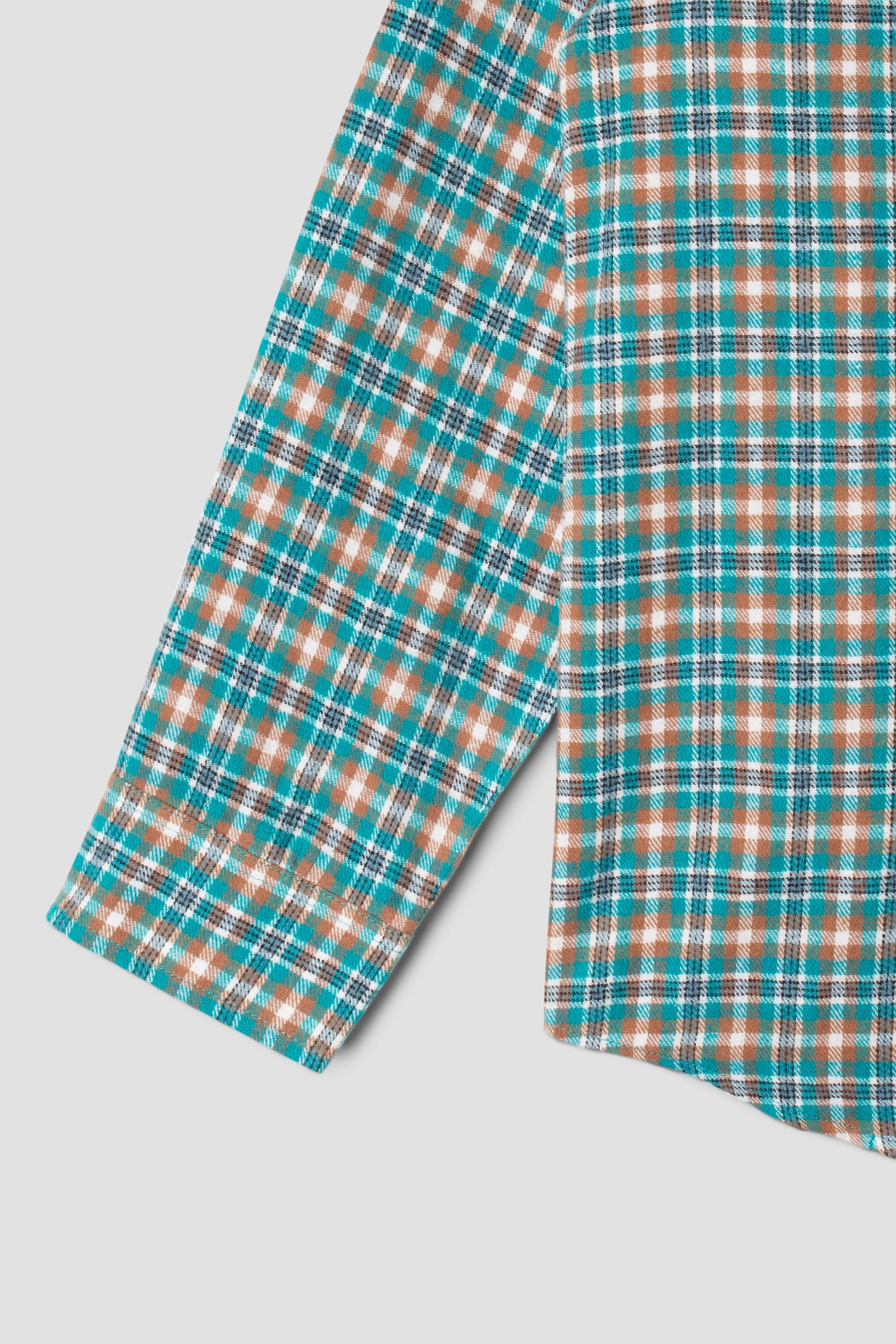 Flannel Shirt (Aqua Plaid)