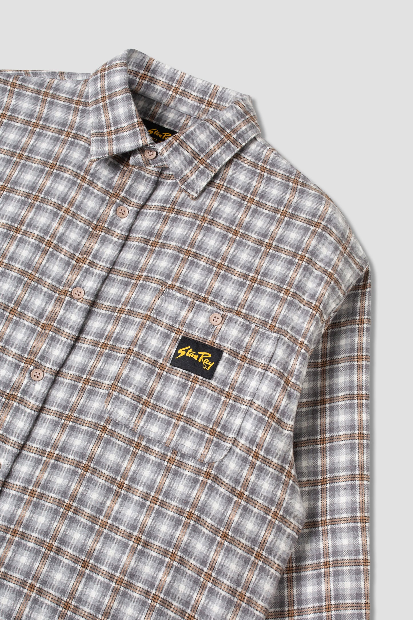 Flannel Shirt (Grey Plaid)