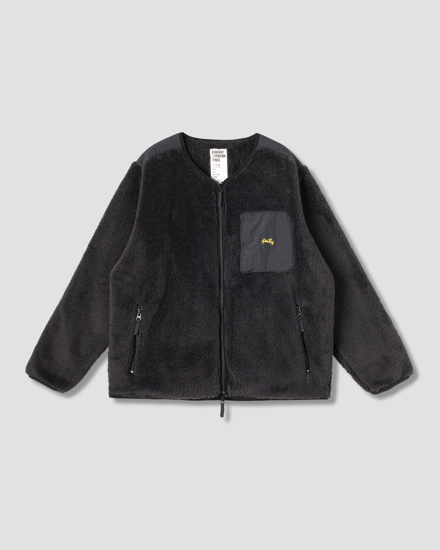 Fleece Cardigan (Black)