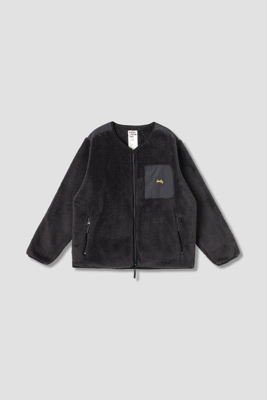 Fleece Cardigan (Black)