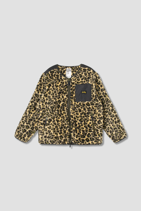 Fleece Cardigan (Leopard Camo)