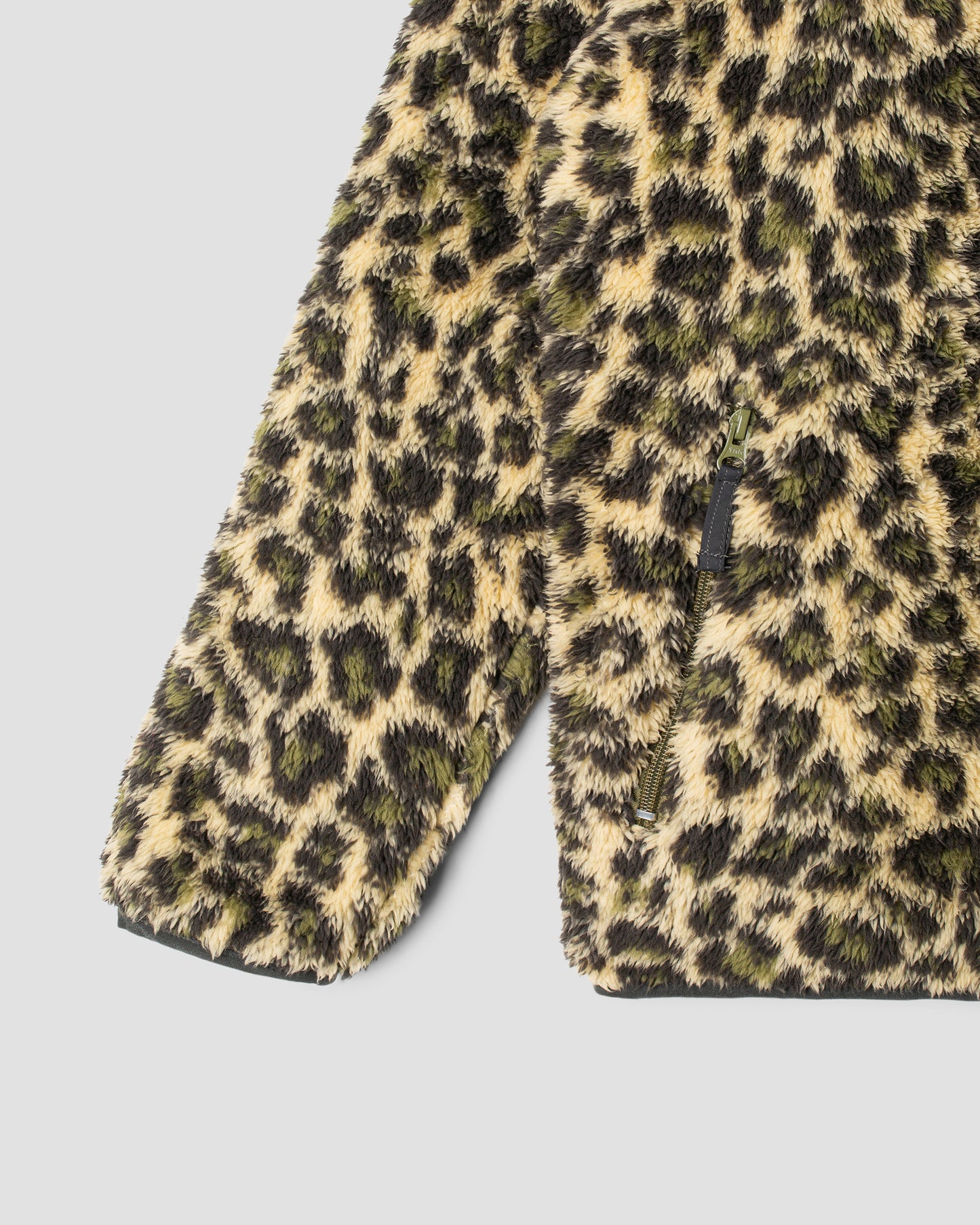 Fleece Cardigan (Leopard Camo)