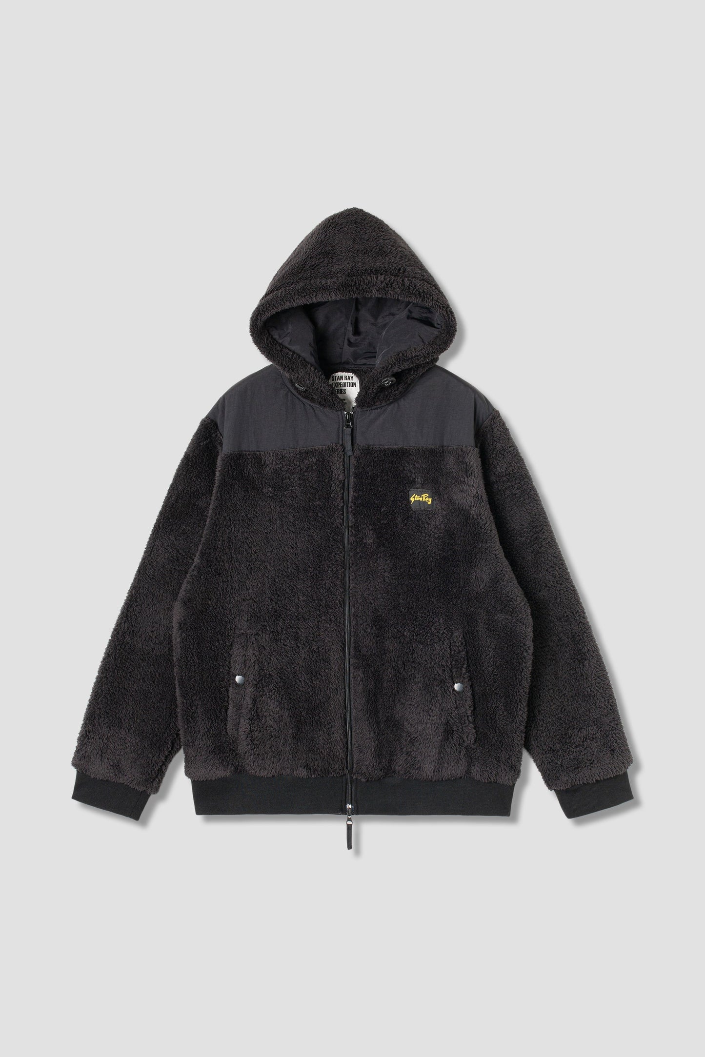 Fleece Zip Hood (Black)