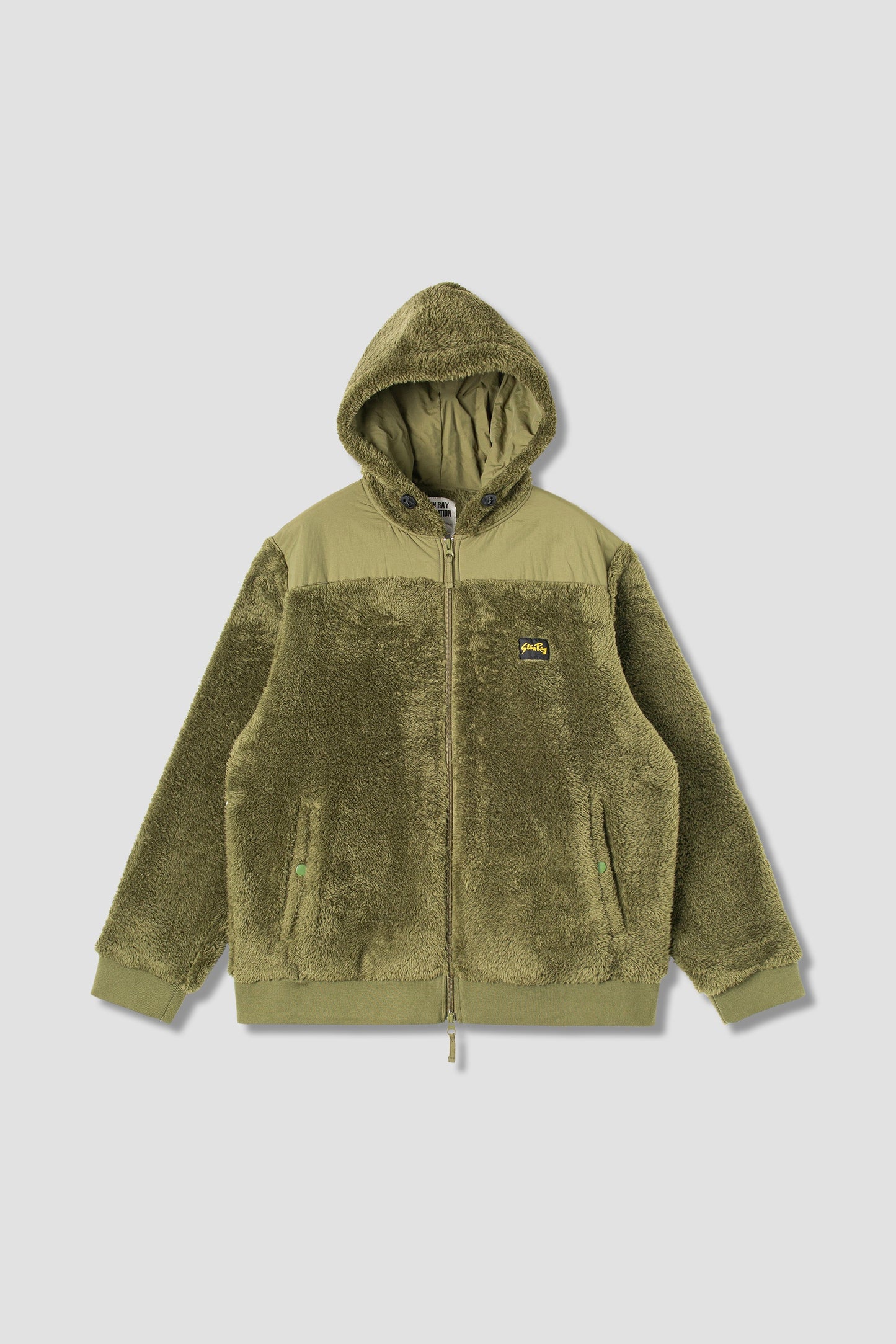 Fleece Zip Hood (Olive)