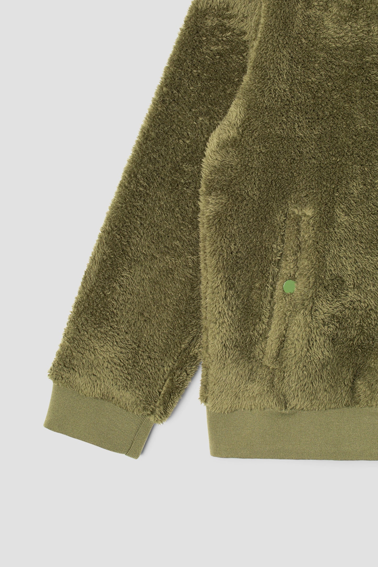 Fleece Zip Hood (Olive)