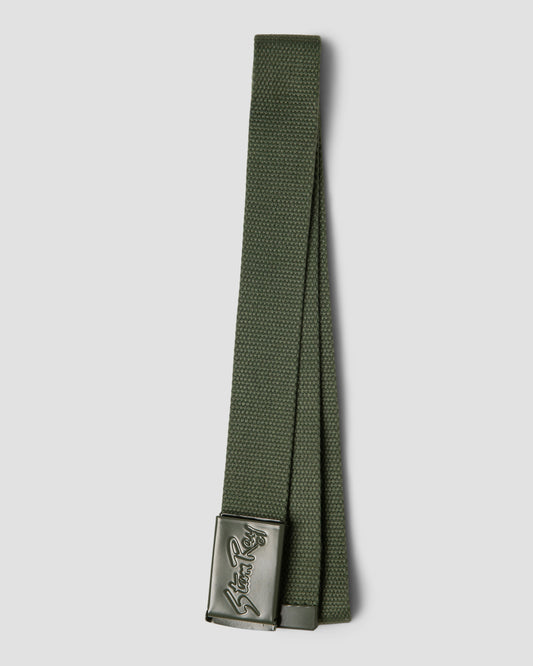 Ceinture en toile robuste (Olive)