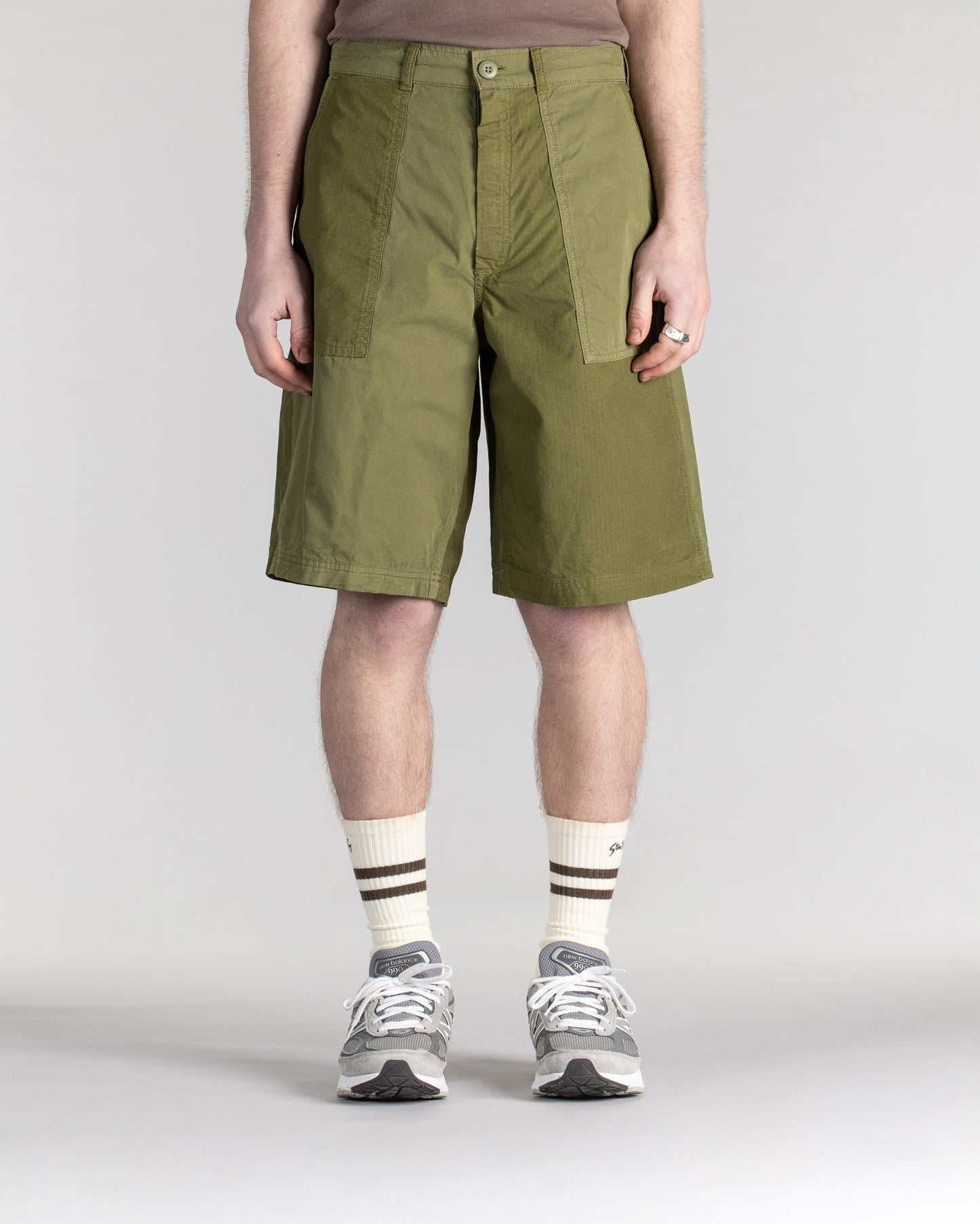 K Short (mélange de popeline et de Rs olive)