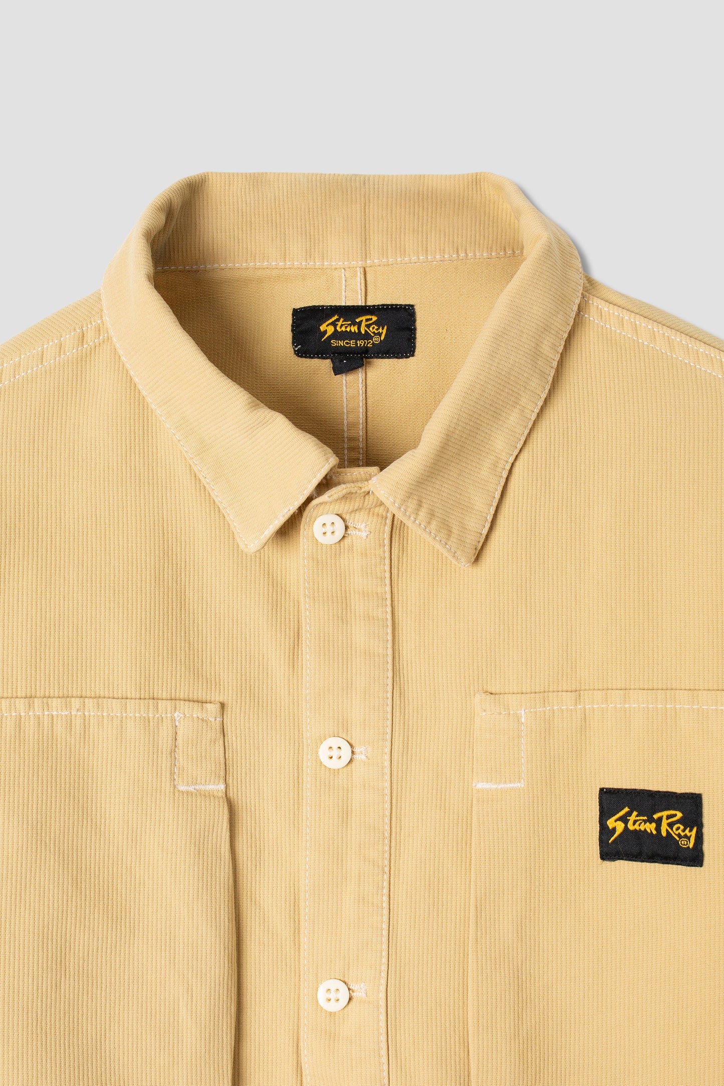 Painters Pop Over Shirt (Khaki Bedford Cord)