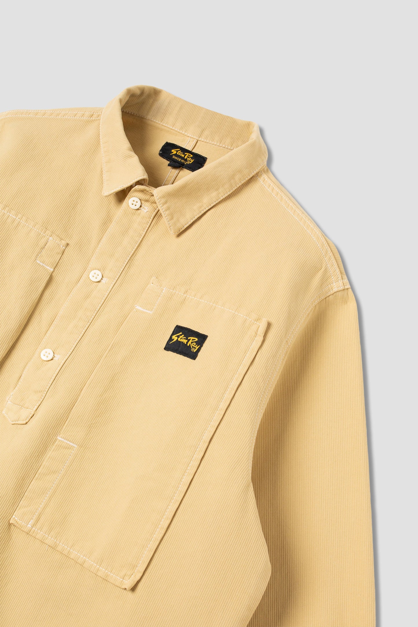 Painters Pop Over Shirt (Khaki Bedford Cord)