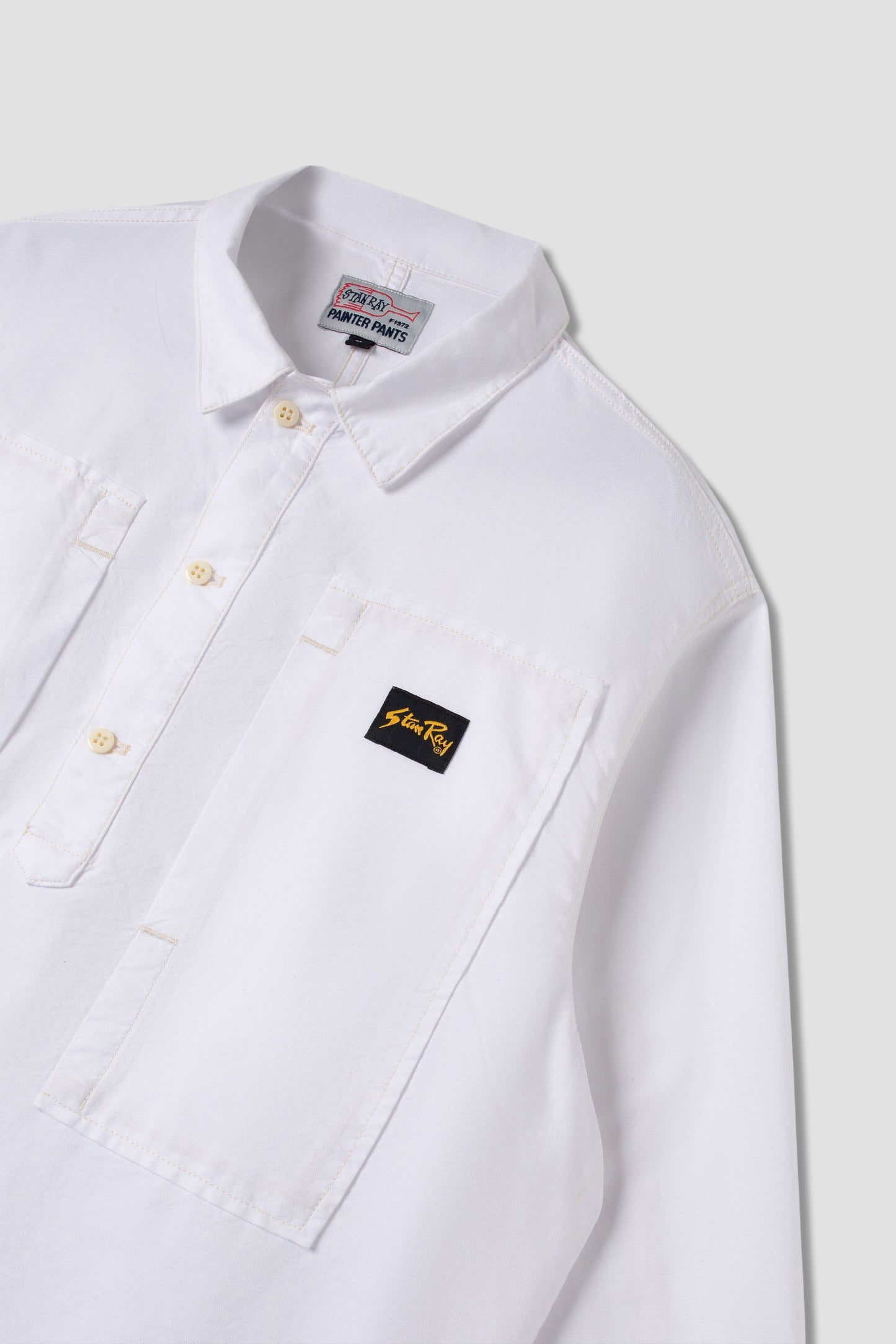 Painters Pop Over Shirt (Natural Cotton Oxford)