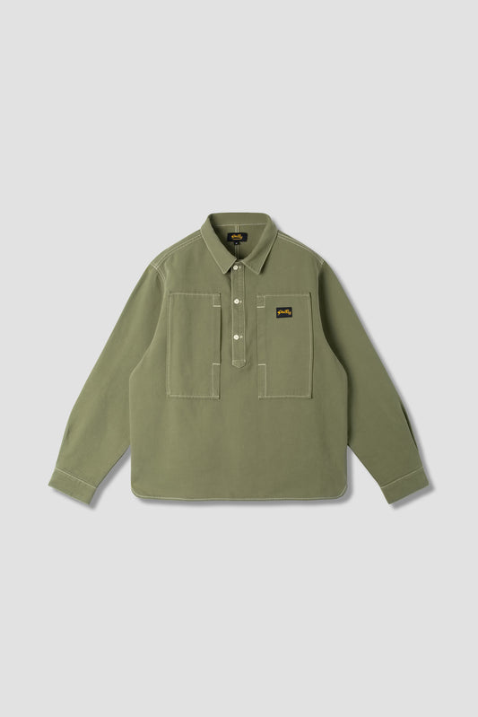 Painters Pop Over Shirt (Olive Bedford Cord)