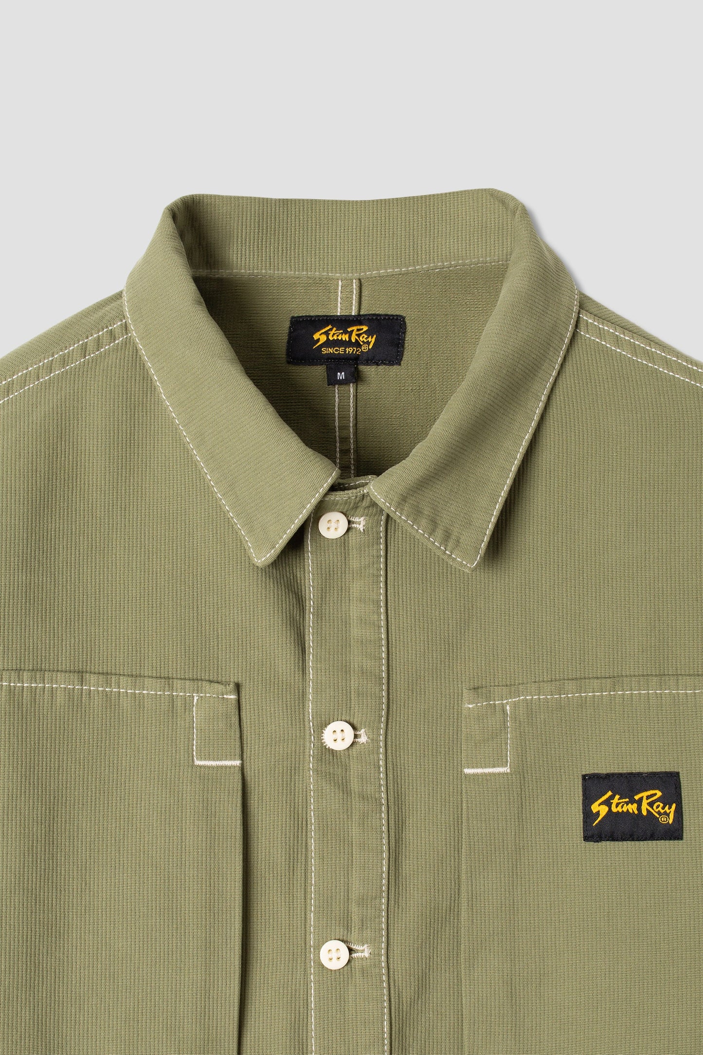 Painters Pop Over Shirt (Olive Bedford Cord)