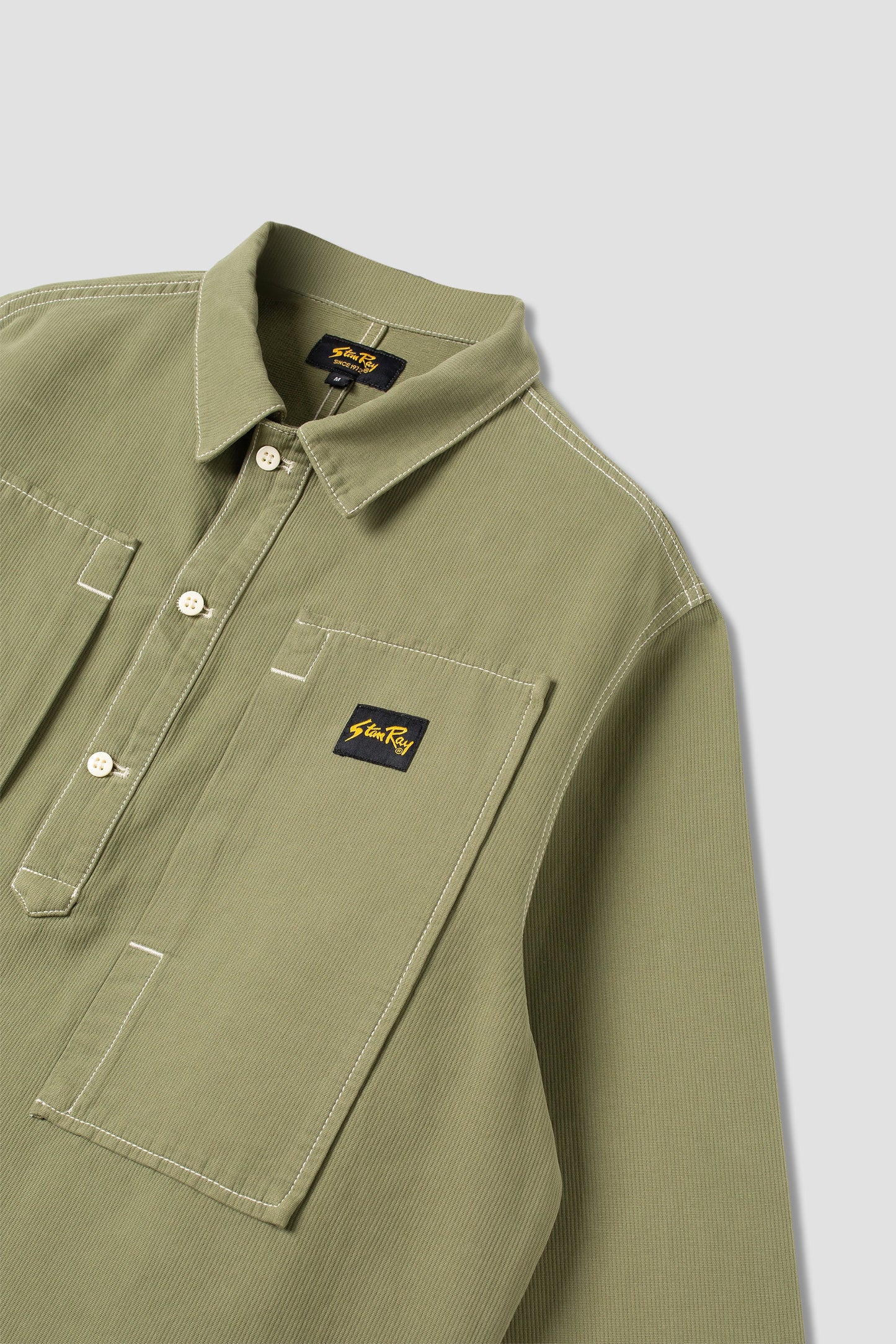 Painters Pop Over Shirt (Olive Bedford Cord)