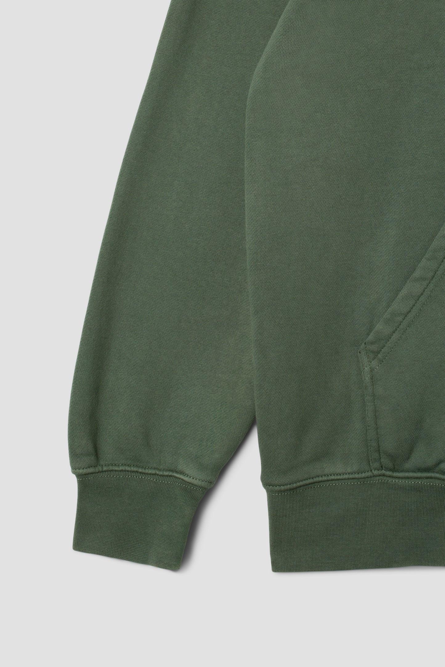 Patch Hood (Washed Green)