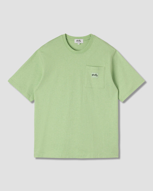 T-Shirt mit aufgesetzter Tasche (Quiet Green Heather)