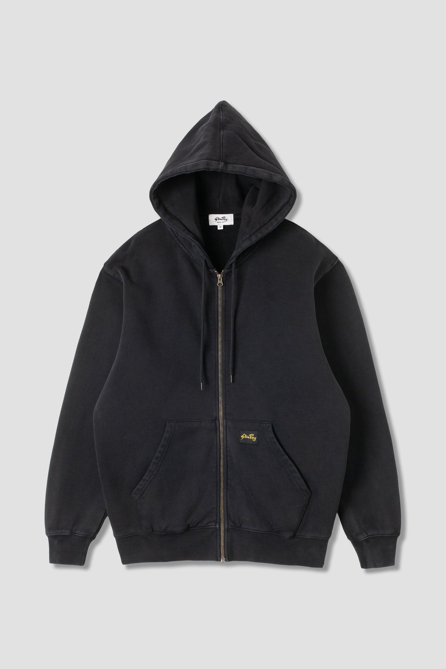 Patch Zip Hood (Washed Black)