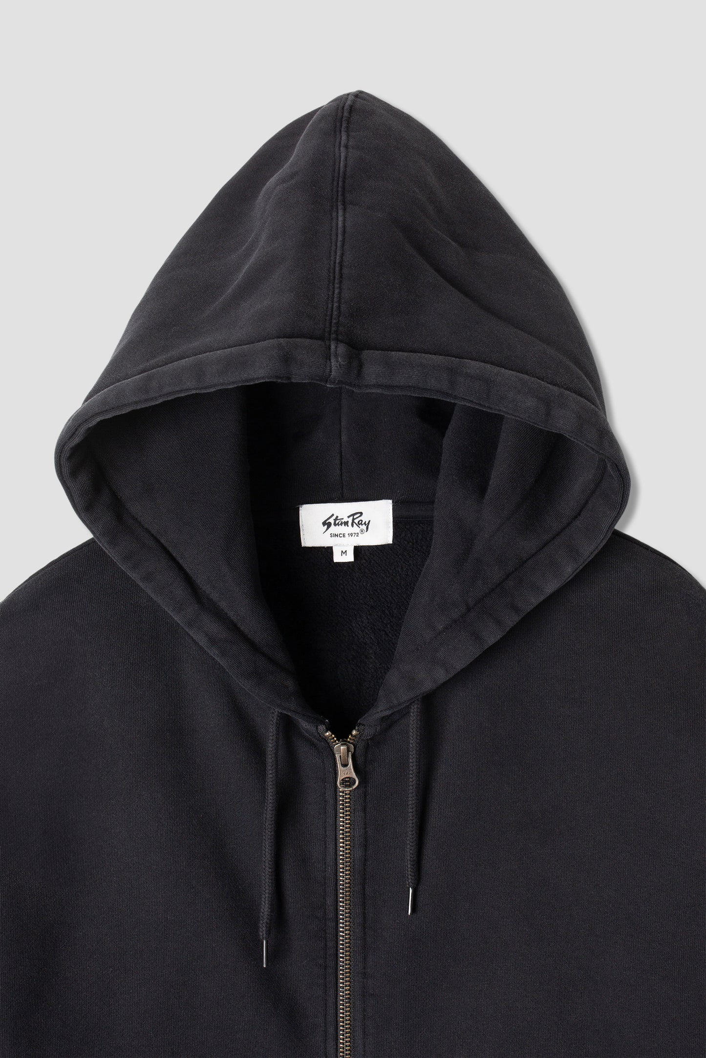 Patch Zip Hood (Washed Black)