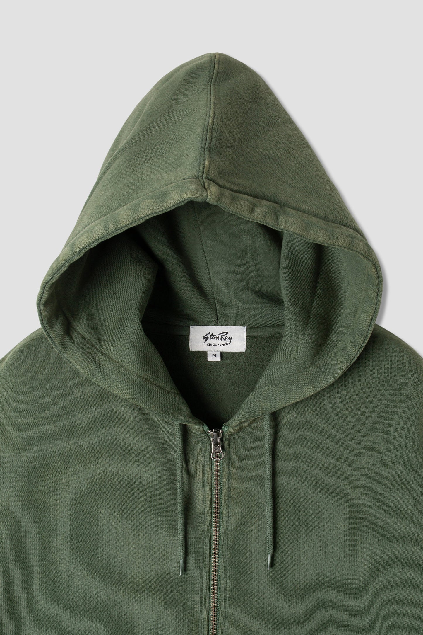 Patch Zip Hood (Washed Green)