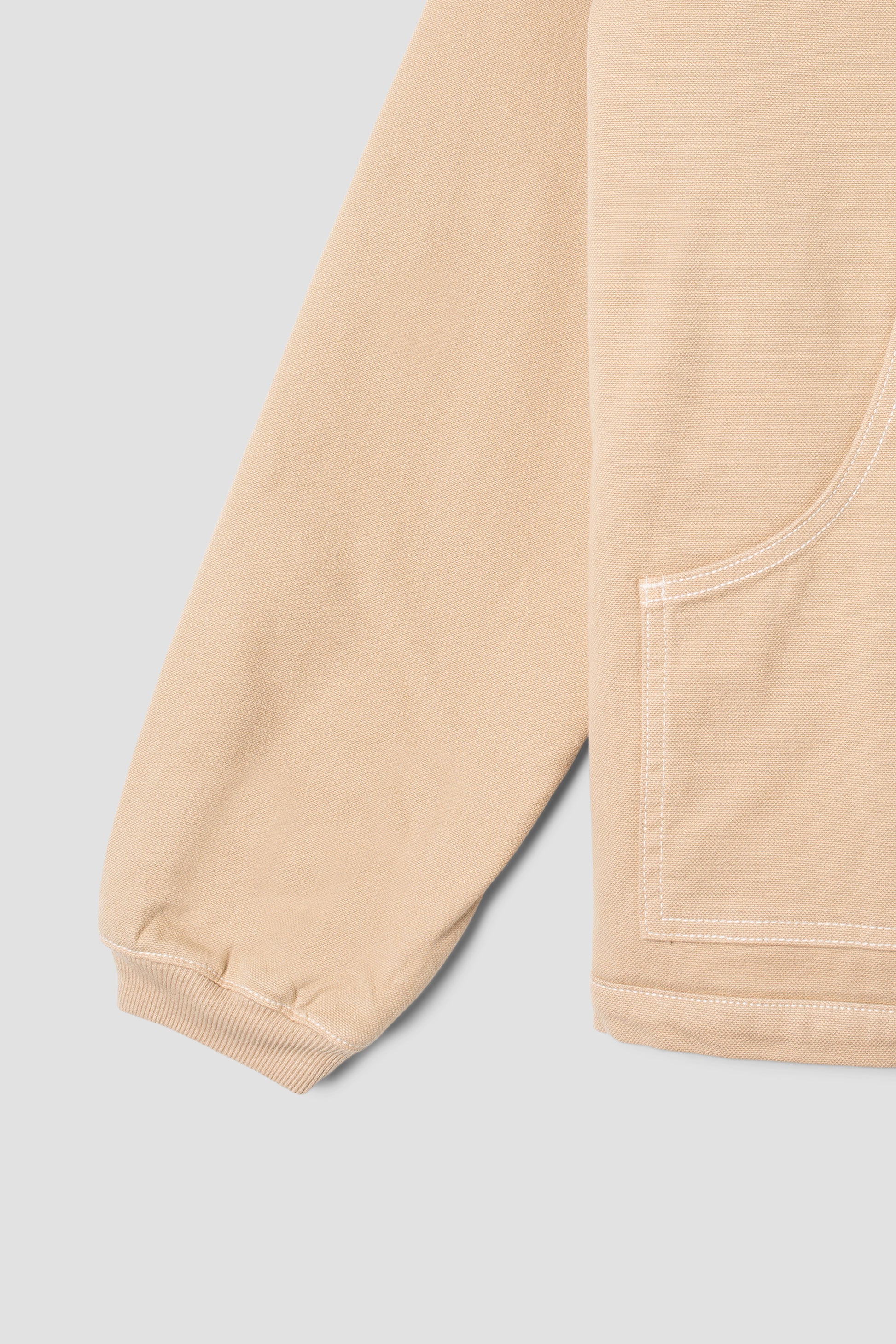 Sleeve detail of Stan Ray Pork Chop Jacket in Antique Khaki Duck