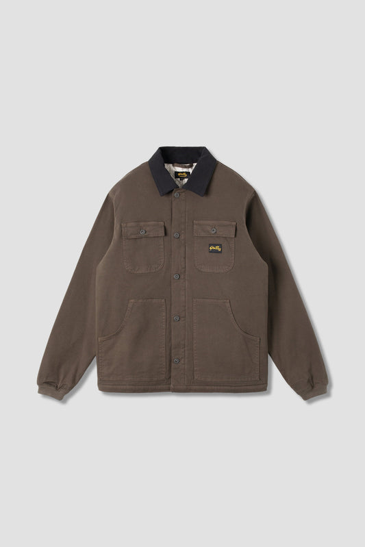 Front view of Stan Ray Pork Chop Jacket in Charcoal Duck