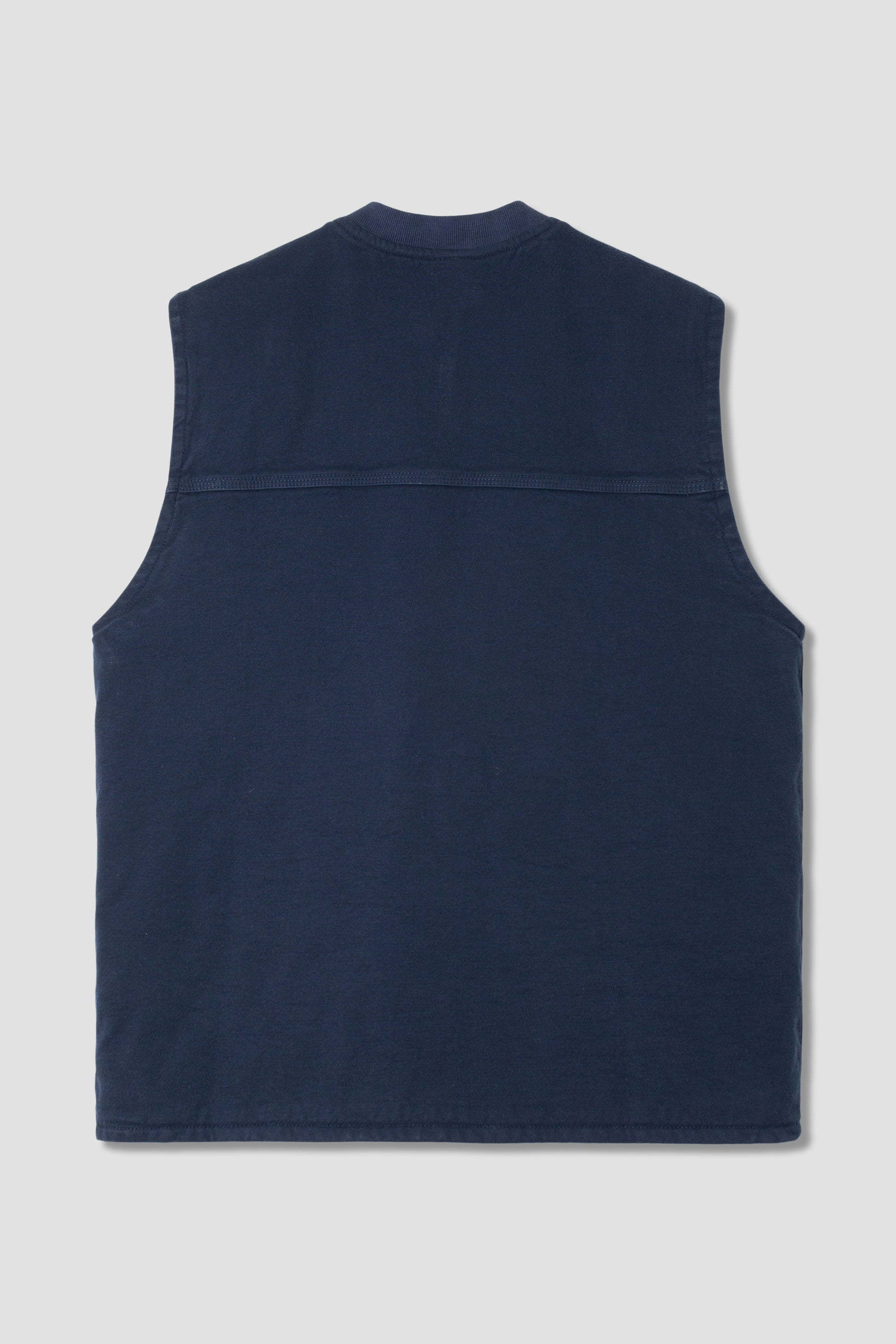 Stan Ray Pork Chop Vest back view in Navy Duck