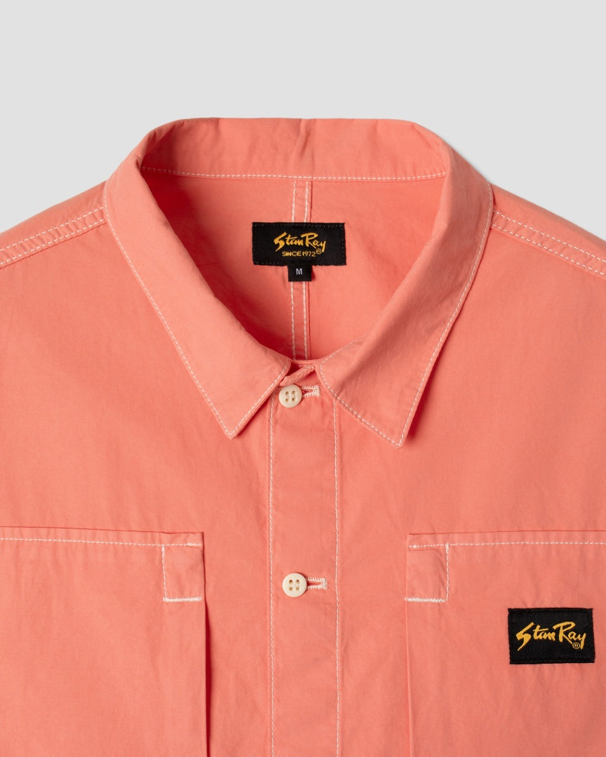 Short Sleeve Painter Shirt (Washed Red)