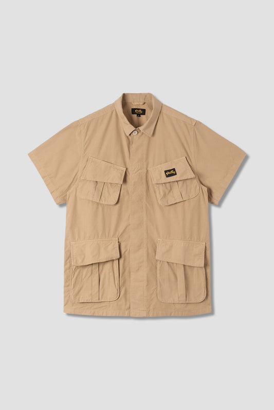 Short Sleeve Tropical Jacket (Khaki Ripstop)