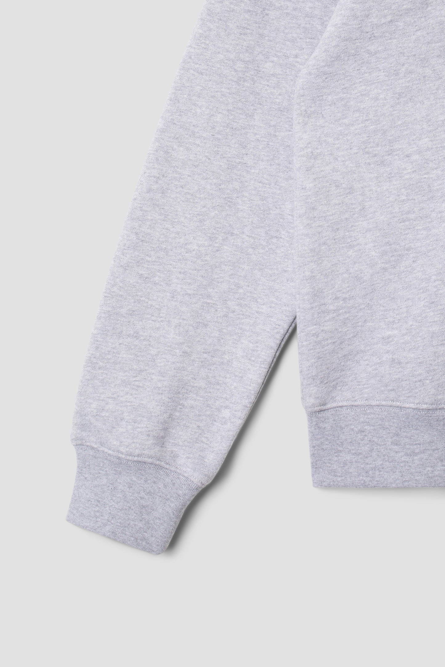 Sleeve detail of Stan OG Crew Grey Marl