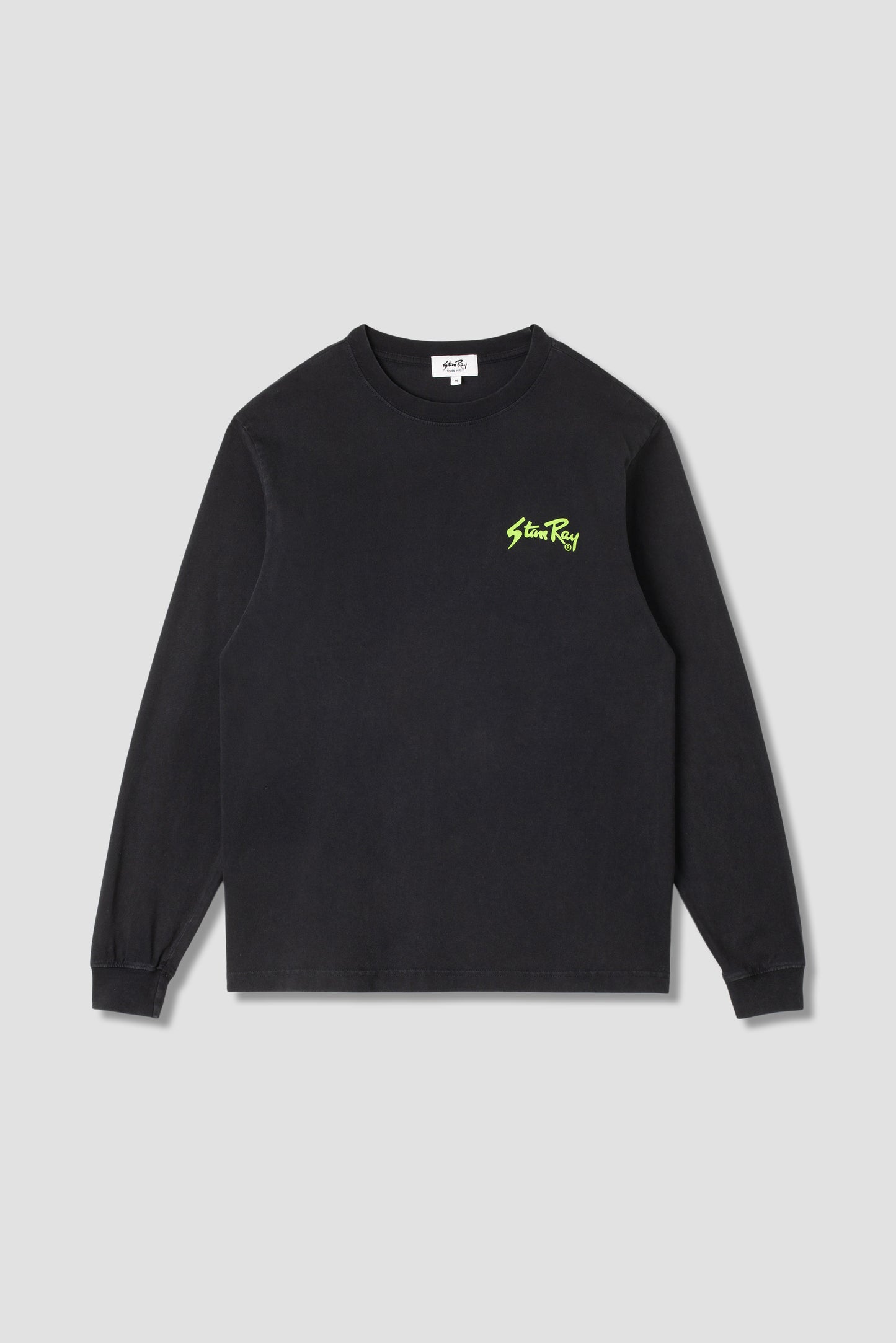 Stan OG Ls Tee (Washed Black / Lime)