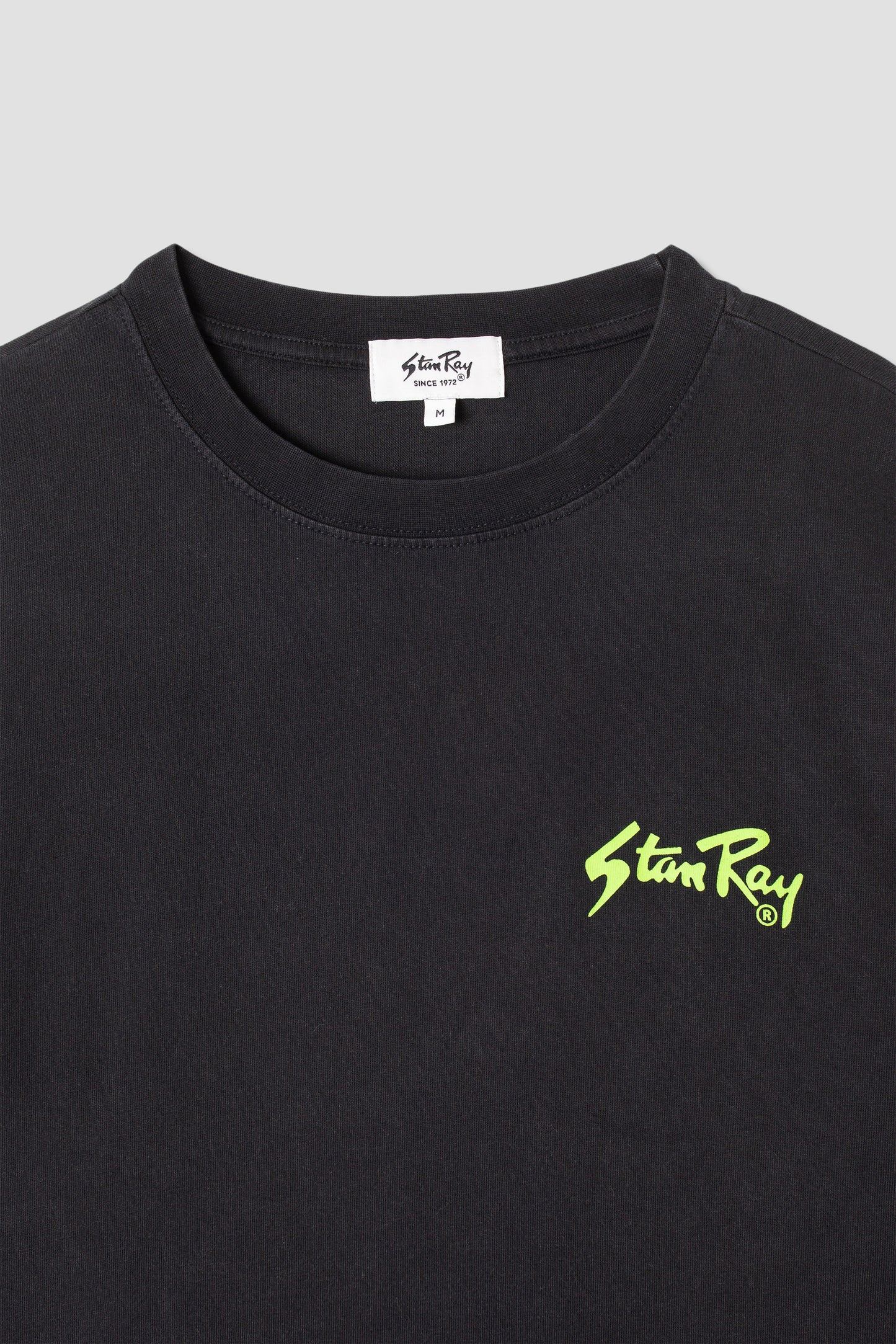 Stan OG Ls Tee (Washed Black / Lime)