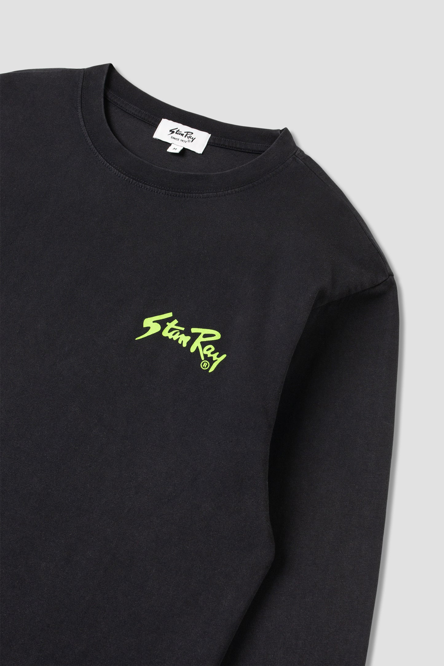 Stan OG Ls Tee (Washed Black / Lime)