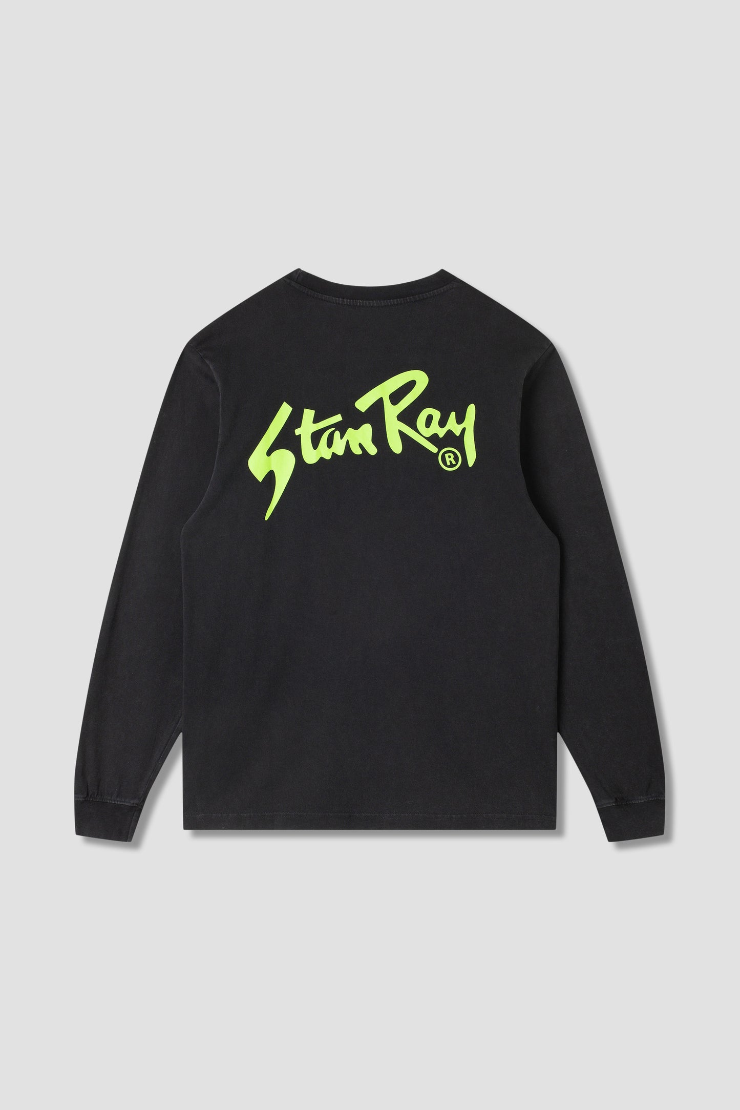 Stan OG Ls Tee (Washed Black / Lime)