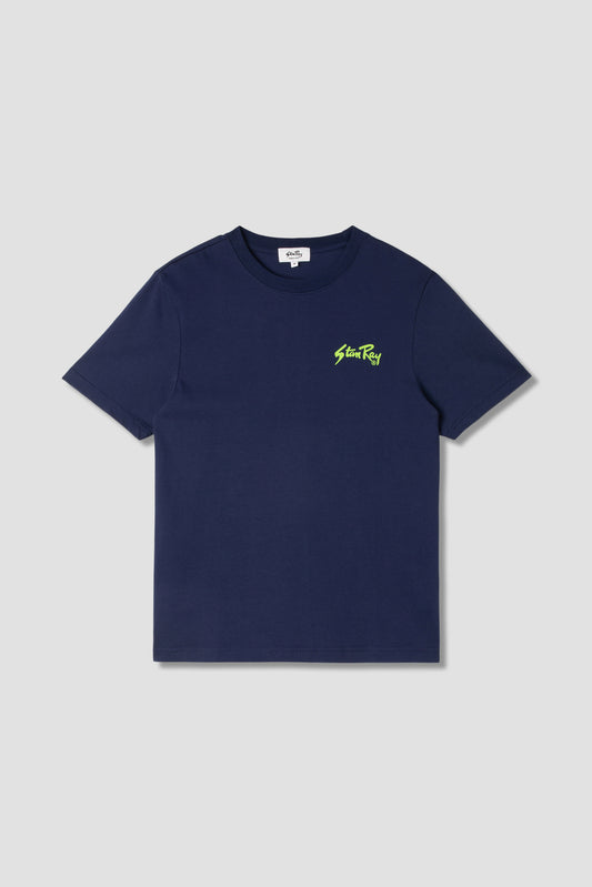 Stan OG Tee (Navy / Lime Green)