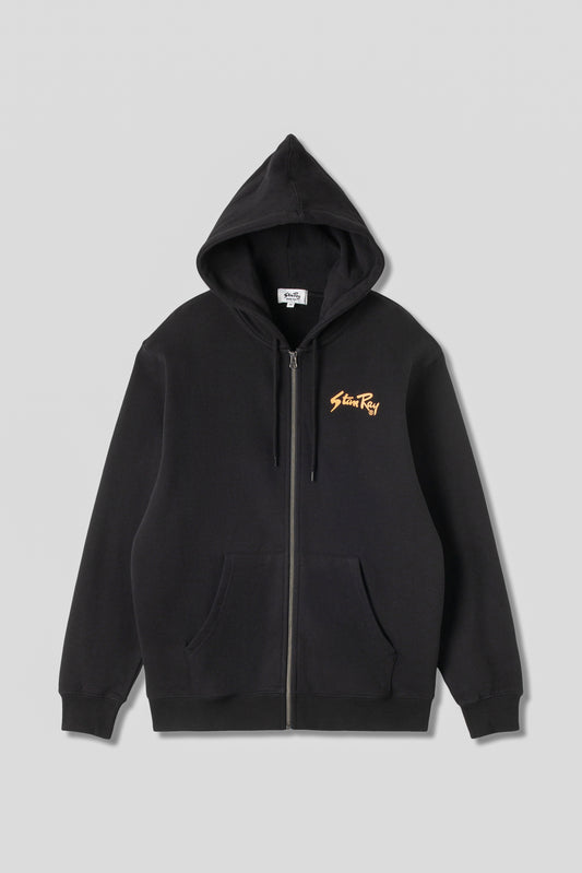 Stan OG Zip Hood (Black / Orange Print)