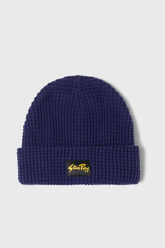 Stan Ray Waffle Beanie Navy front view