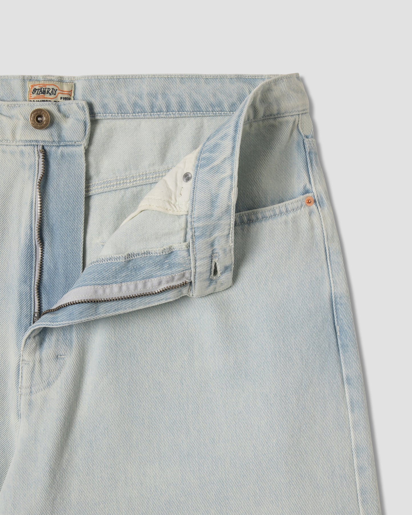 Wide 5 Short (denim bleu clair)