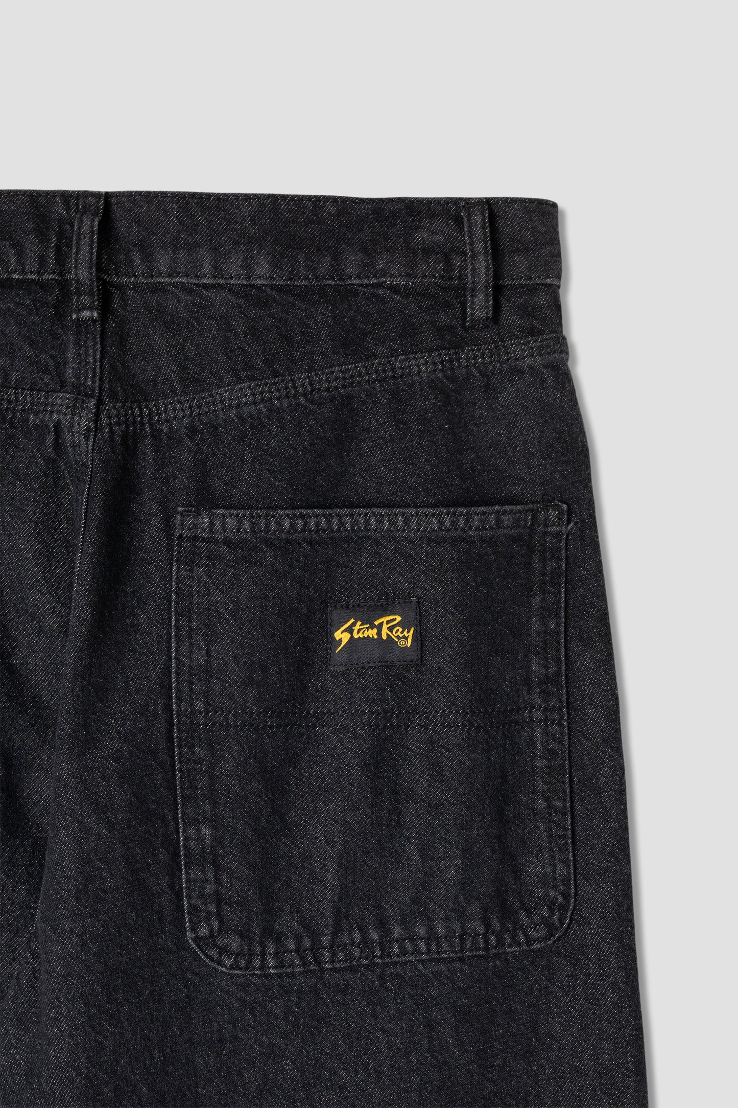 Close-up of Stan Ray logo on back pocket