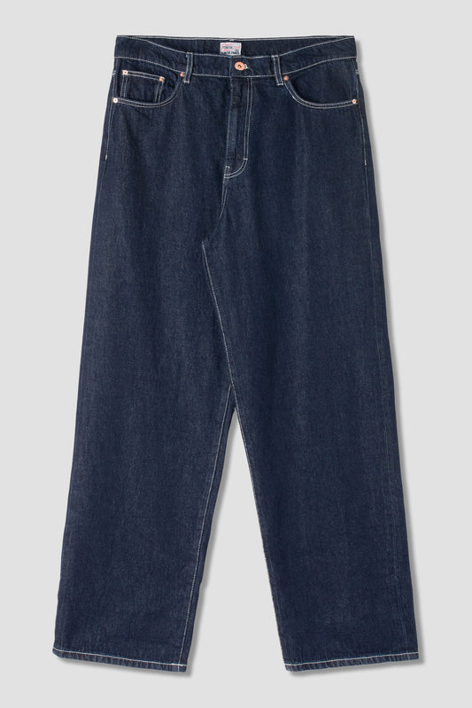 Stan Ray Wide 5 Jean front view, single rinse denim